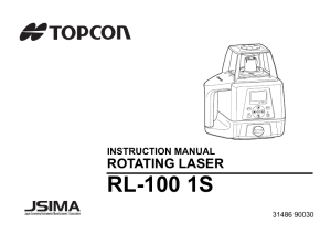 Topcon RL-100 1S User Manual