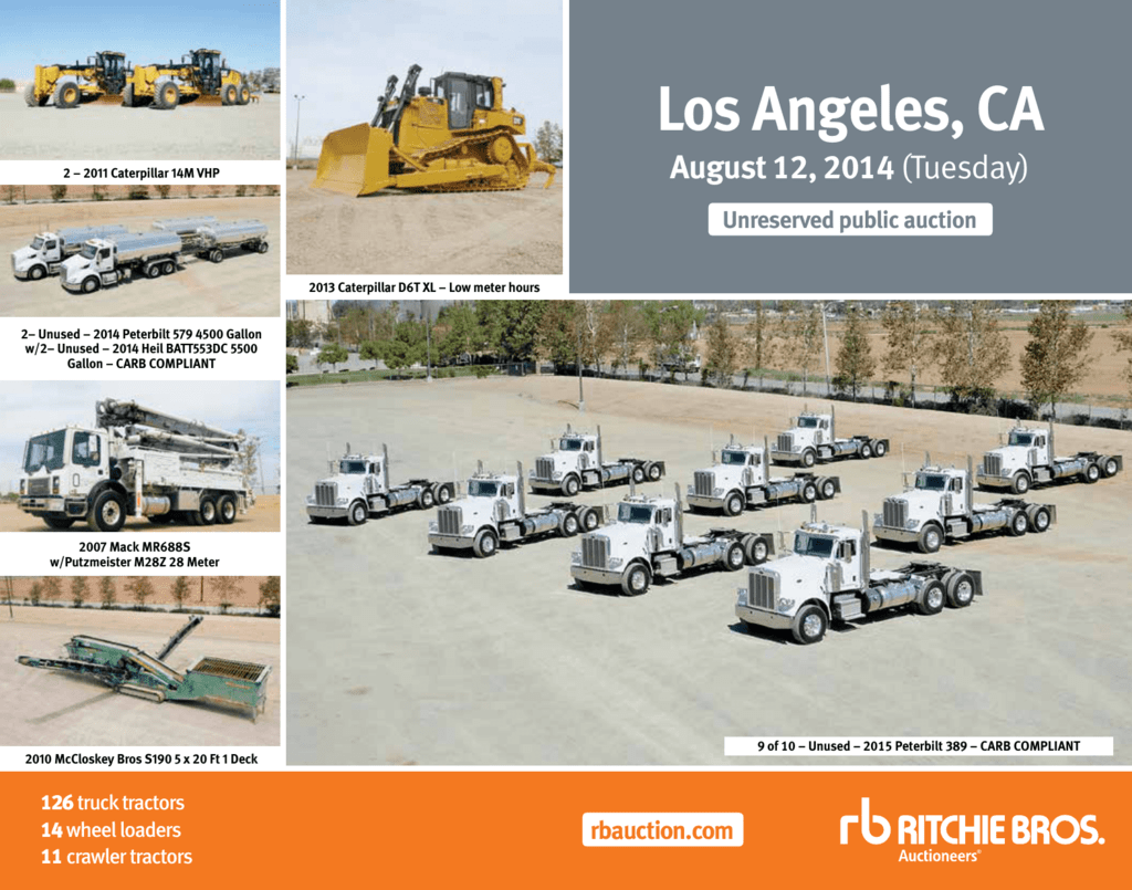 Los Angeles, CA Ritchie Bros. Auctioneers