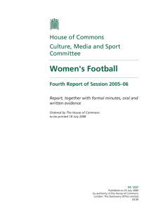 Women's Football - United Kingdom Parliament