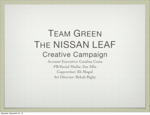 the nissan leaf