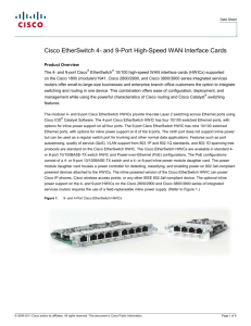 Cisco EtherSwitch 4- and 9-Port High