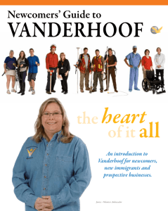 Vanderhoof Newcomer's Guide