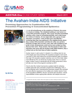 AIDSTAR-One Case Study. The Avahan