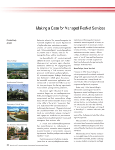 Making a Case for Managed ResNet Services