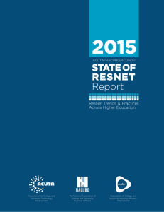 2015 ACUTA/NACUBO/ACUHO-I State of ResNet Report