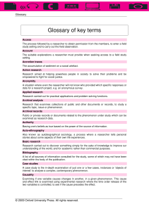 Glossary of key terms - Oxford University Press