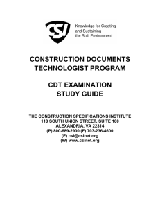 construction documents technologist program cdt examination study