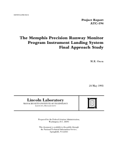 Report - MIT Lincoln Laboratory