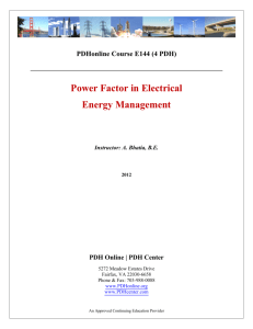 Power Factor in Electrical Energy Management