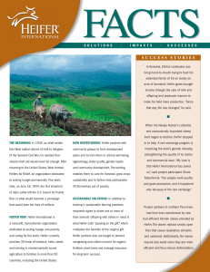a Fact Sheet for Heifer International