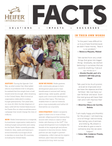 Heifer Project Fact Sheet