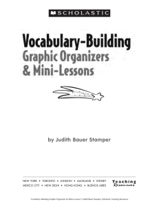 Vocabulary Building Graphic Organizers