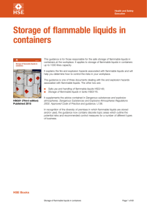 Storage of flammable liquids in containers HSG51