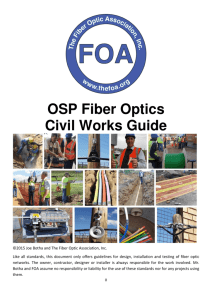 OSP Fiber Optics Civil Works Guide