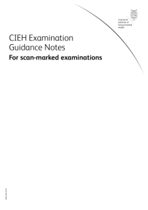 CIEH Examination Guidance Notes - The Chartered Institute of