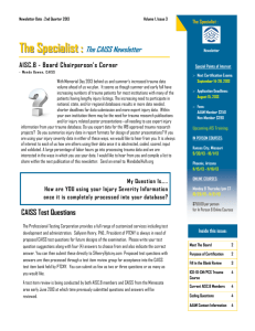 The Specialist : The CAISS Newsletter
