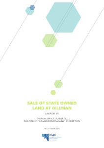 sale of state owned land at gillman
