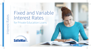 Fixed and Variable Interest Rates