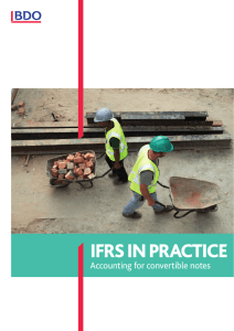 ifrs in practice / accounting for convertible notes