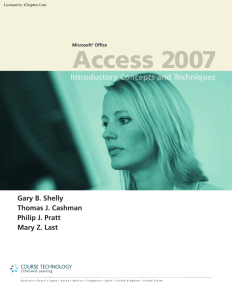 Access 2007 - NelsonBrain