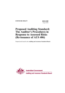 ED 02/05 - Auditing and Assurance Standards Board
