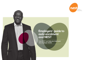 Employers' guide to automatic enrolment