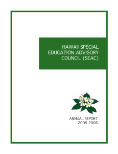 hawaii special education advisory council (seac)