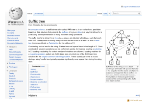 Suffix tree - Wikipedia, the free encyclopedia