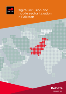 Digital inclusion and mobile sector taxation in Pakistan