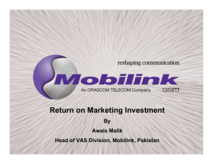 Return on Marketing Investment