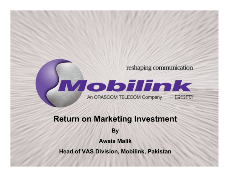 Return On Marketing Investment