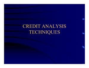 credit analysis techniques