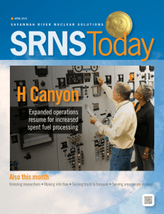 April 2015 - Savannah River Nuclear Solutions