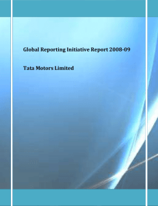 Global Reporting Initiative Report 2008-09