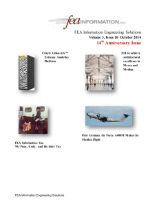 FEA Information Engineering Solutions October 2014