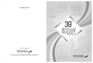 Annual Report 2015 - Pentamedia Graphics Limited