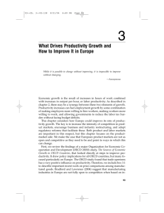 What Drives Productivity Growth and How to Improve It in Europe