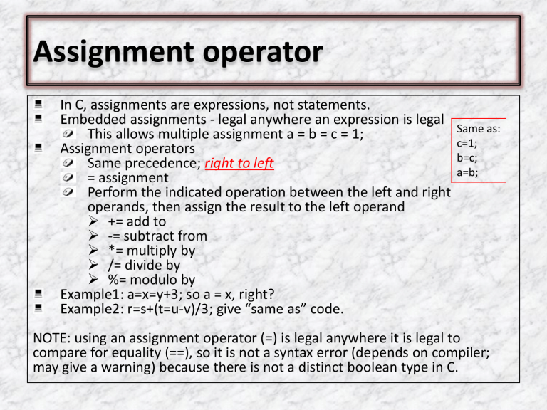 copy assignment operator default