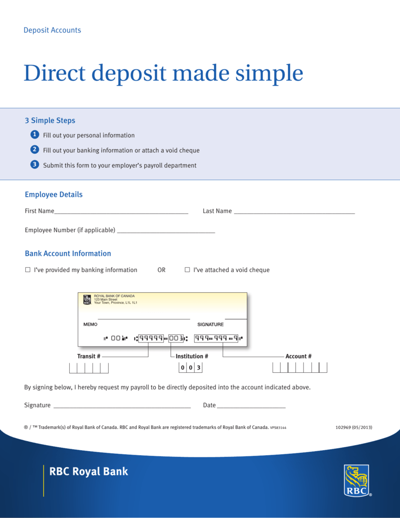 Royal Bank Of Scotland Deposit Slip