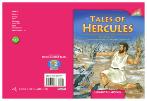 Lesson 18:Tales of Hercules