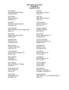 Attendee list - Society of American Florists