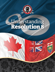 Resolution 8 - Manitoba Metis Federation