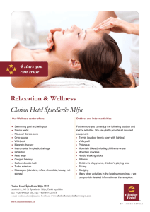 Relaxation & Wellness Clarion Hotel Špindlerův Mlýn