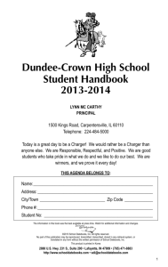 Dundee-Crown High School Student Handbook 2013-2014