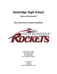 2015-16 Student Handbook - Rockridge School District