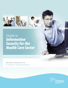 Information Security for the Health Care Sector