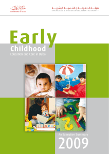 Early Childhood Education and Care in Dubai