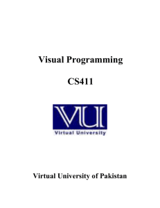 Visual Programming CS411