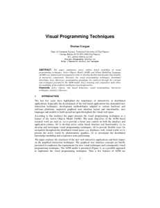 Visual Programming Techniques