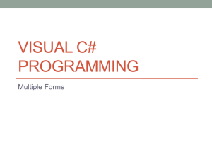Visual C# Programming